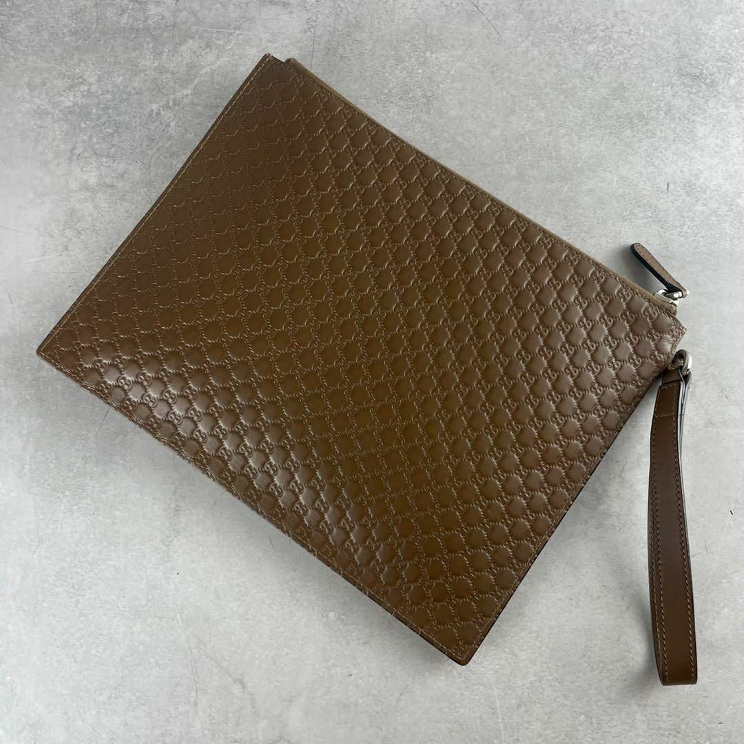 GUCCI - 未使級✨希少色꧁グッチ꧂クラッチバッグ マイクロシマ GUCCI - 未使級✨希少色꧁グッチ꧂クラッチバッグ マイクロシマ