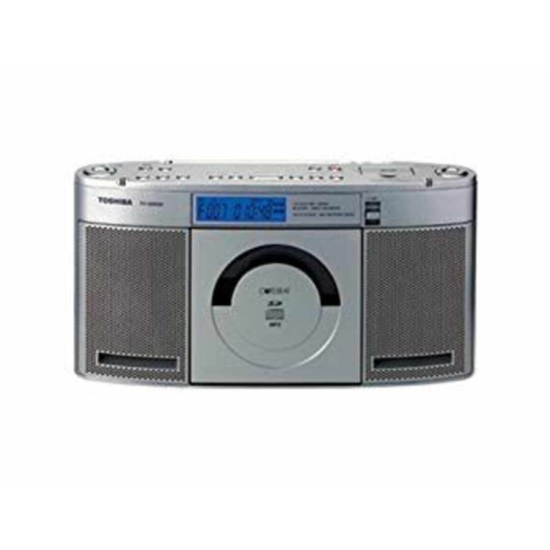 TOSHIBA SD/CDラジオ CUTEBEAT シルバー TY-SDX50(S) 2mvetro スマホ/家電/カメラのオーディオ機器(ラジオ)の商品写真