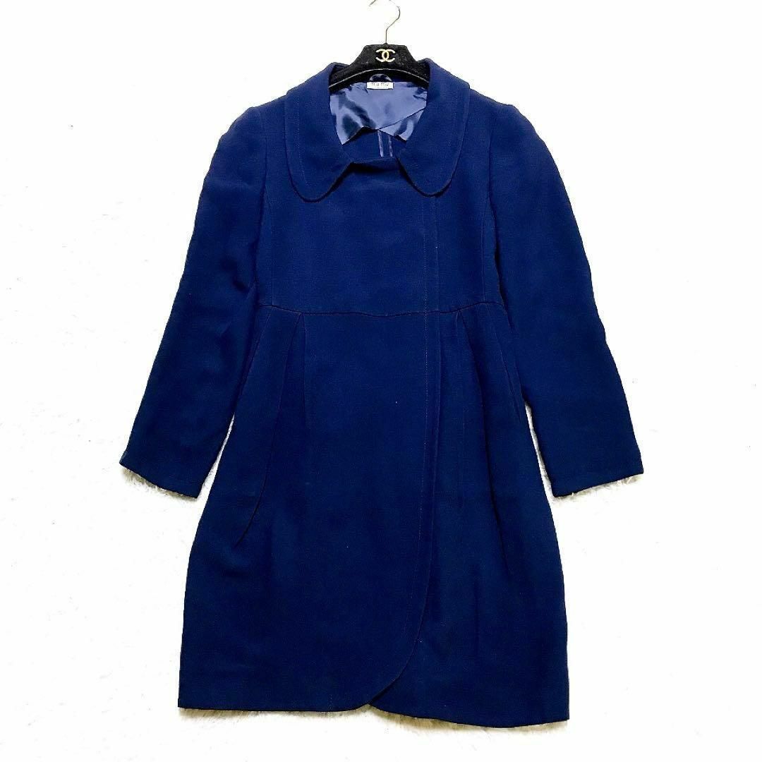 MIU MIU - 美品꧁ミュウミュウ꧂2way プリーツフレアコート 42 MIU MIU - 美品꧁ミュウミュウ꧂2way プリーツフレアコート 42