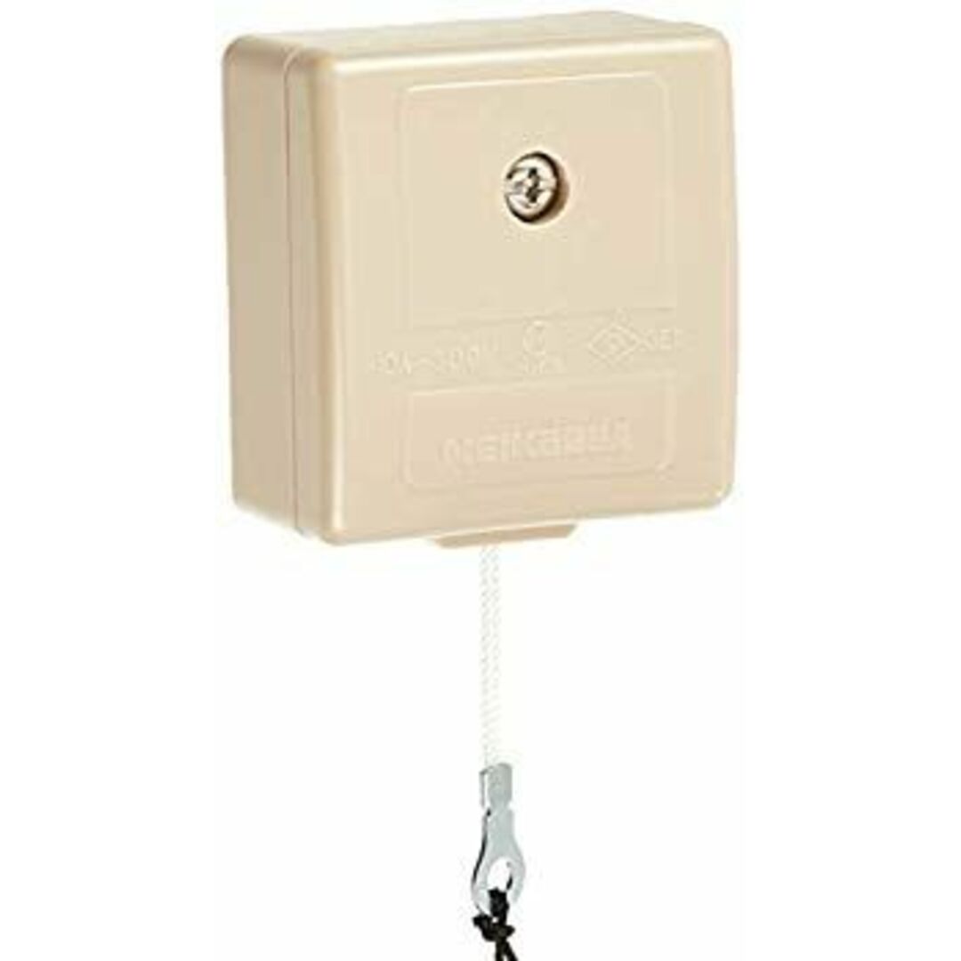 OHM 露出配線用 プル スイッチ 10A-300V (04-8122) 2mvetro インテリア/住まい/日用品の文房具(その他)の商品写真