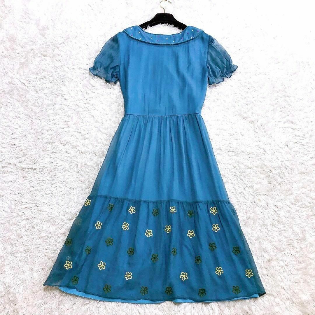ANNA SUI - 美品 ꧁アナスイ꧂ワンピース ひざ丈 花柄 シルク ANNA SUI - 美品 ꧁アナスイ꧂ワンピース ひざ丈 花柄 シルク
