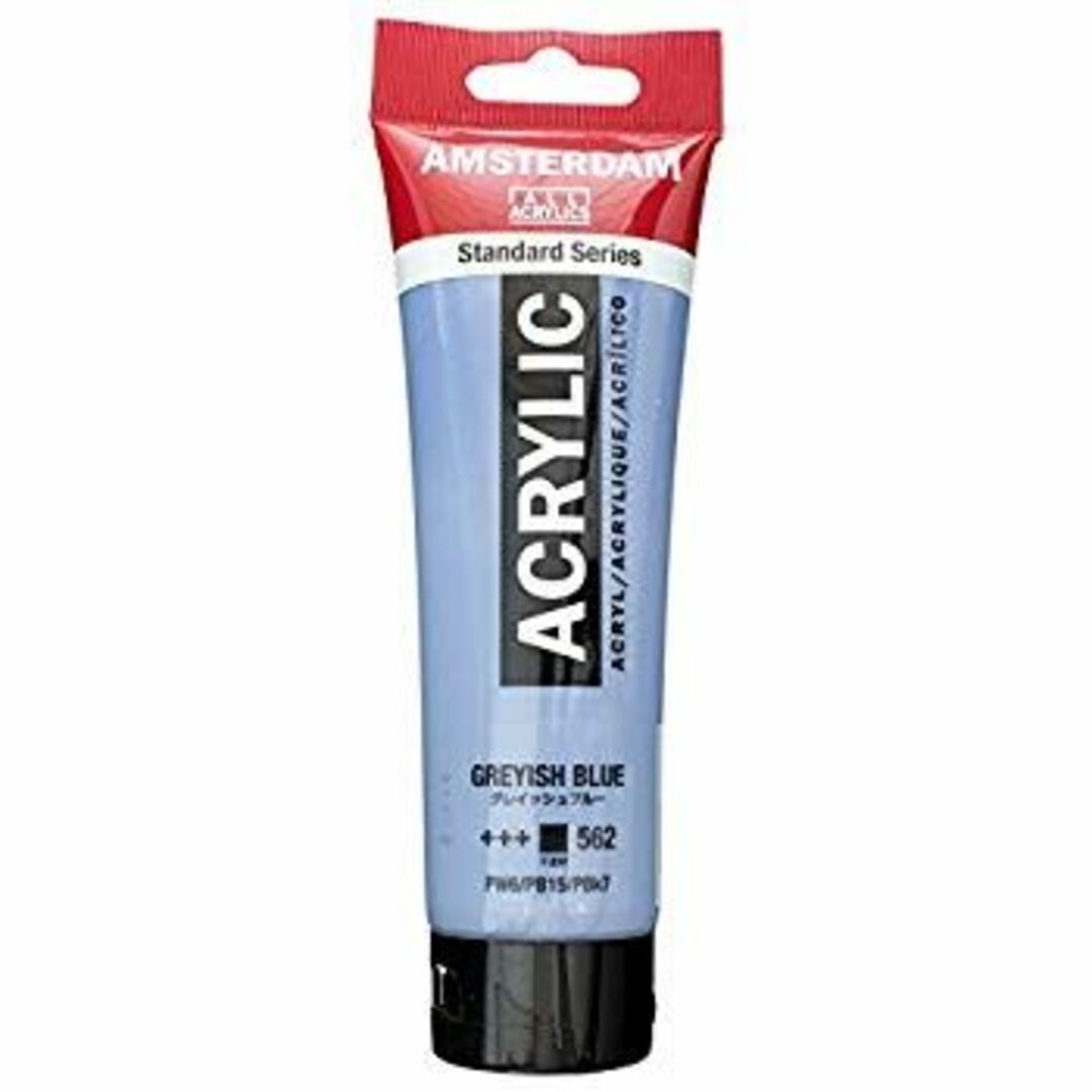 ターレンス アクリル絵具 アムステルダムアクリリックカラー グレイッシュブルー T1709-562 120ml 2mvetro エンタメ/ホビーのアート用品(絵の具/ポスターカラー)の商品写真