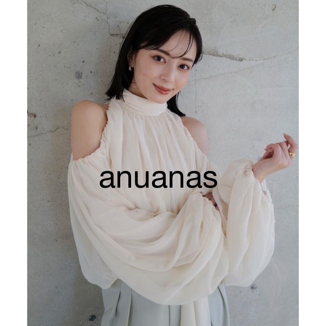 ánuans - anuanas / アニュアンス シフォンボリュームブラウスの ánuans - anuanas / アニュアンス シフォンボリュームブラウスの