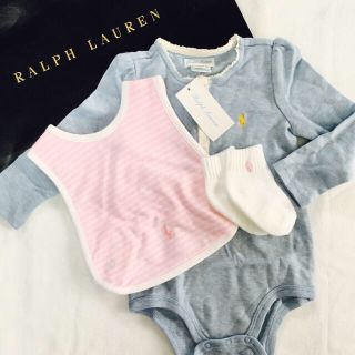 ラルフローレン(Ralph Lauren)の定価半額以下！ラルフギフトセット80☆出産祝いにも(ロンパース)