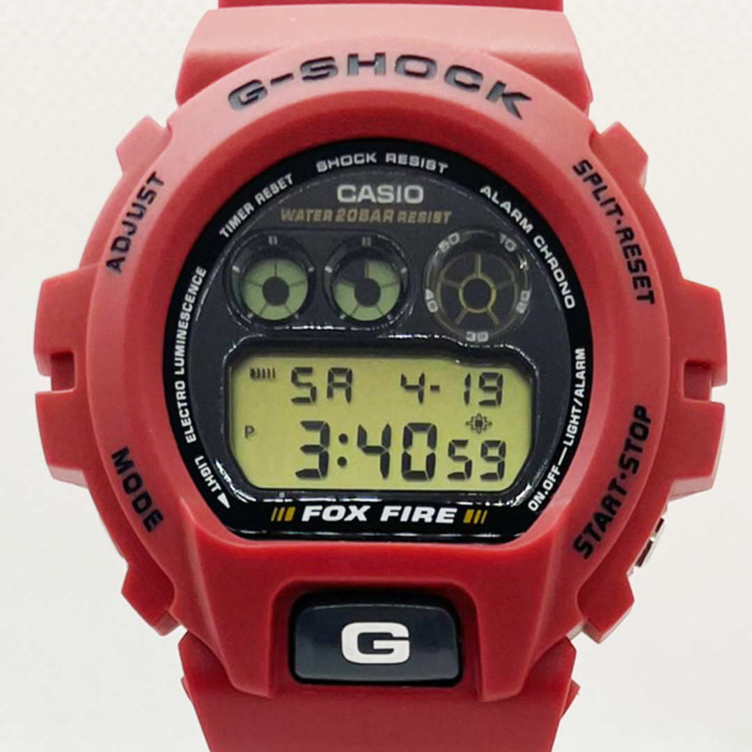カシオ G-SHOCK デジタル FOX FIRE レッド DW-6900