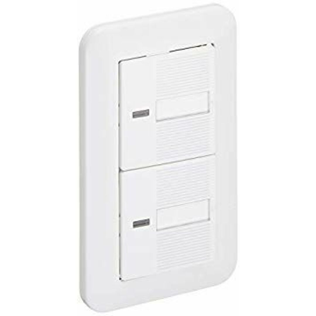 パナソニック 埋込ほたるダブルスイッチB(片切) ホワイト パック商品 WTP50512WP wyw801m スマホ/家電/カメラのスマホ/家電/カメラ その他(その他)の商品写真