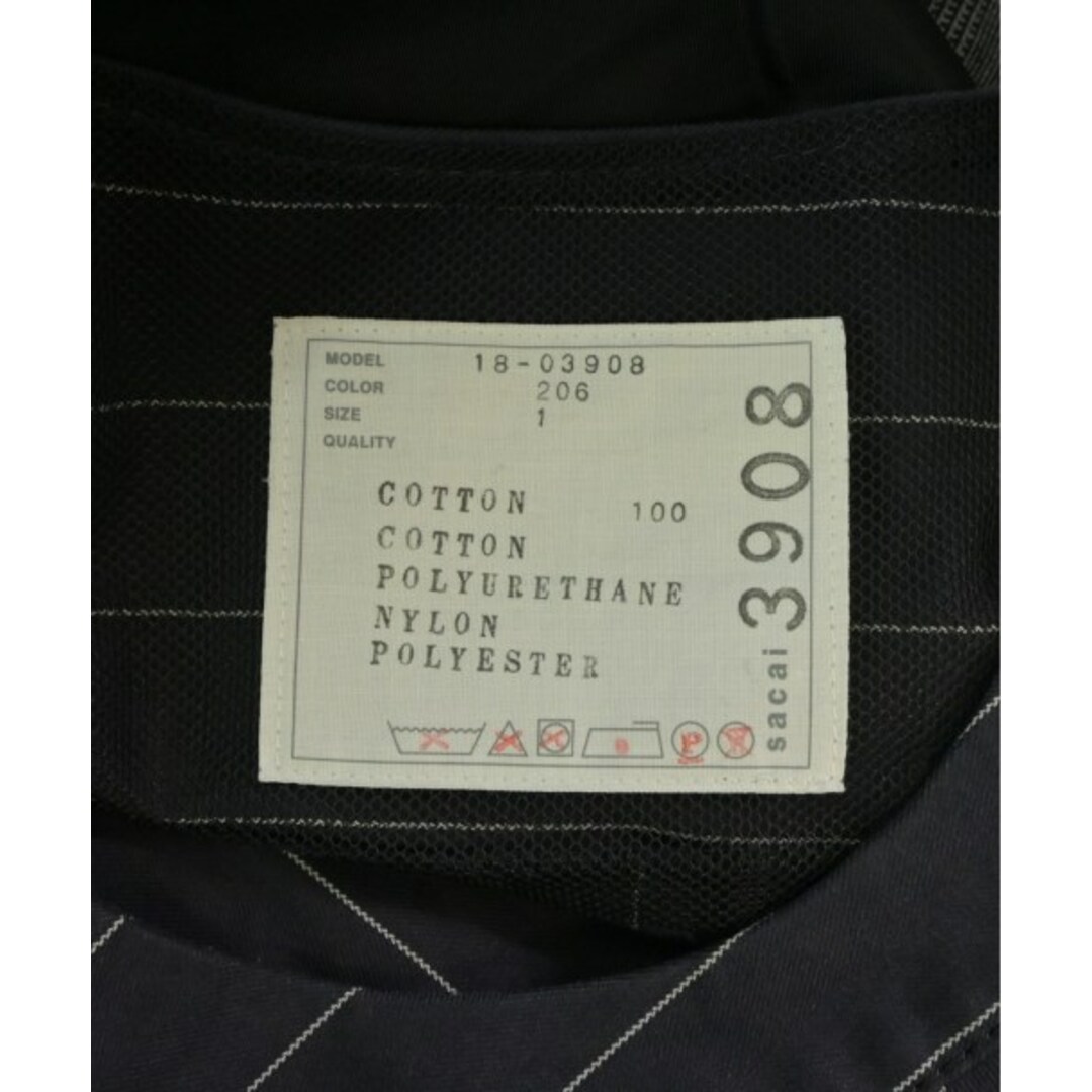 sacai - sacai サカイ ブラウス 1(S位) 紺x黒xグレー(総柄 sacai - sacai サカイ ブラウス 1(S位) 紺x黒xグレー(総柄