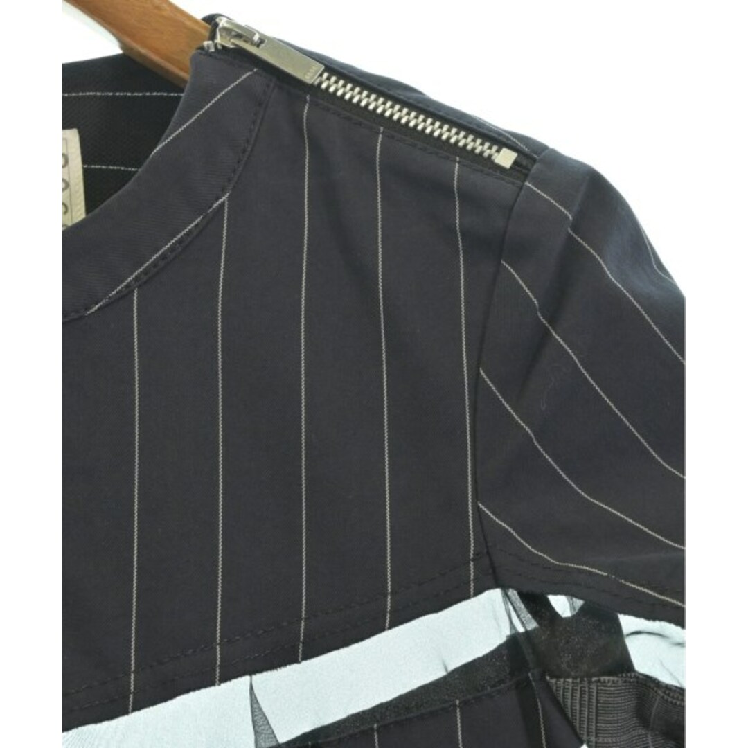 sacai - sacai サカイ ブラウス 1(S位) 紺x黒xグレー(総柄 sacai - sacai サカイ ブラウス 1(S位) 紺x黒xグレー(総柄