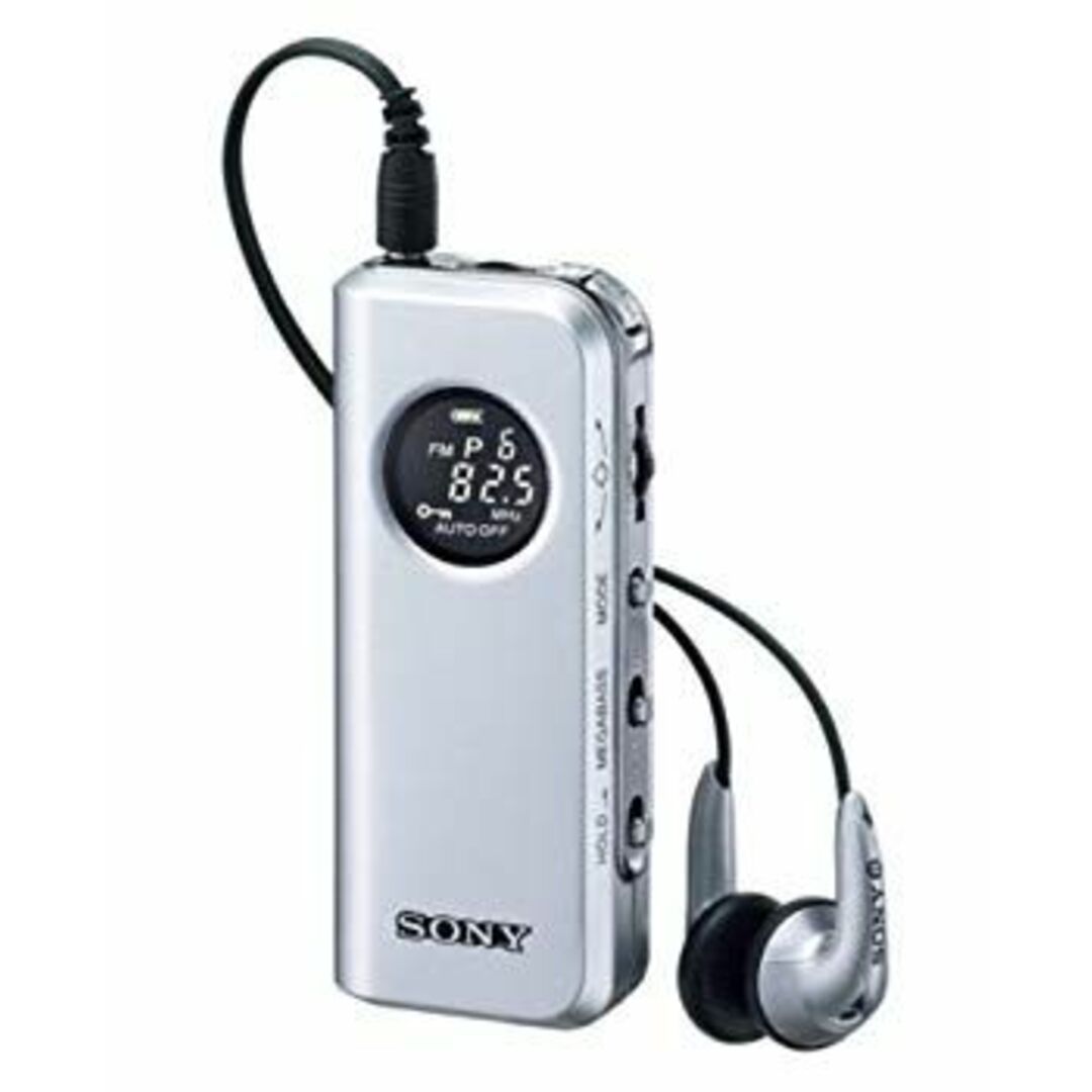 SONY FMステレオ/AMポケッタブルラジオ M98 シルバー SRF-M98/S wyw801m スマホ/家電/カメラのオーディオ機器(ラジオ)の商品写真