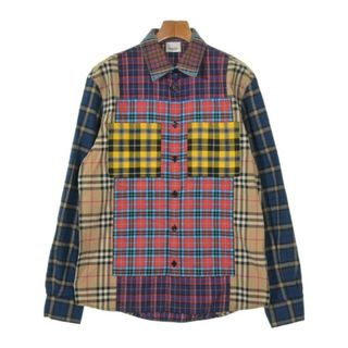 BURBERRY - BURBERRY パッチワークチェック ウールオーバー BURBERRY - BURBERRY パッチワークチェック ウールオーバー