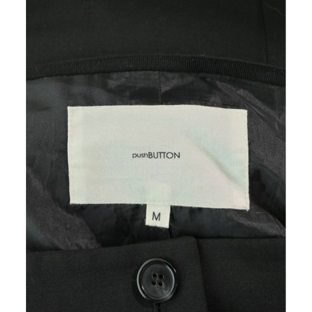 pushBUTTON プッシュボタン カジュアルジャケット M 黒 【古着 pushBUTTON プッシュボタン カジュアルジャケット M 黒 【古着