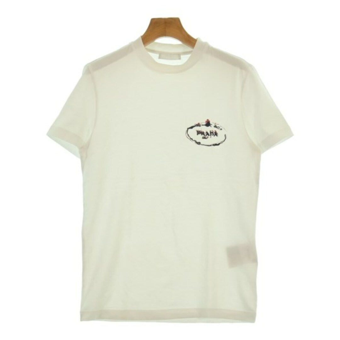 PRADA - PRADA プラダ Tシャツ・カットソー XS 白 【古着 PRADA - PRADA プラダ Tシャツ・カットソー XS 白 【古着