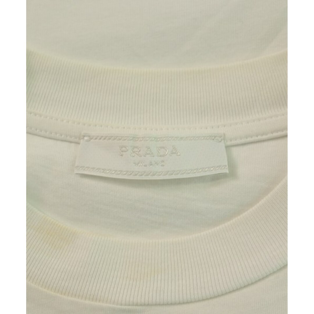 PRADA - PRADA プラダ Tシャツ・カットソー XS 白 【古着 PRADA - PRADA プラダ Tシャツ・カットソー XS 白 【古着
