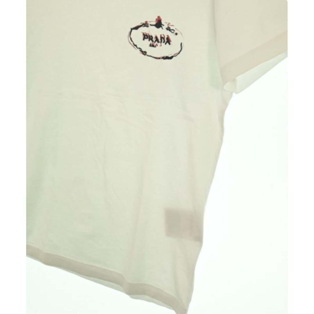 PRADA - PRADA プラダ Tシャツ・カットソー XS 白 【古着 PRADA - PRADA プラダ Tシャツ・カットソー XS 白 【古着