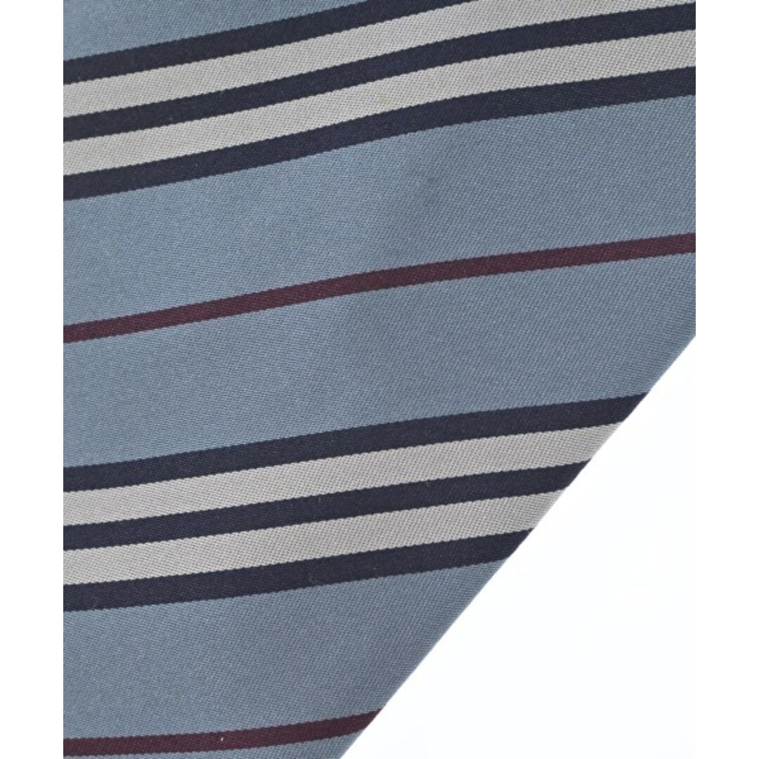 BURBERRY - BURBERRY バーバリー ネクタイ - 水色x紺x赤等(レジ BURBERRY - BURBERRY バーバリー ネクタイ - 水色x紺x赤等(レジ