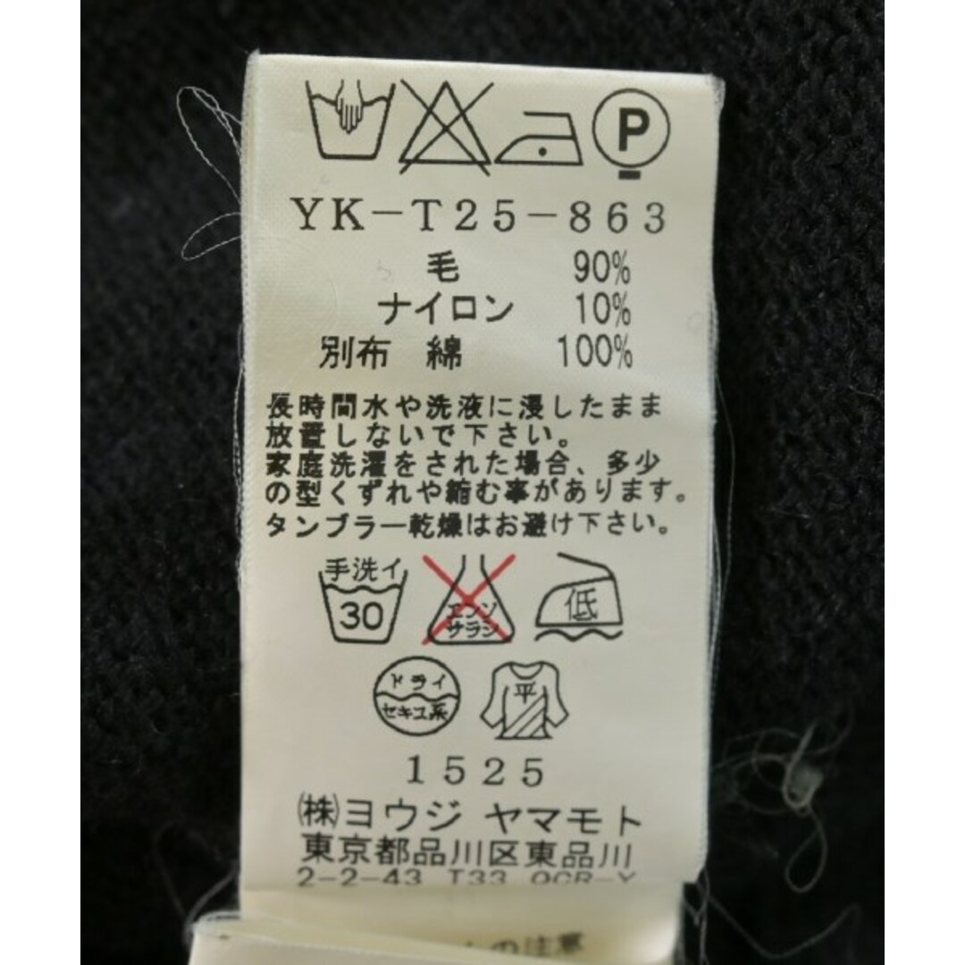 Y's - Y's ワイズ カーディガン 2(S位) 黒 【古着】【中古】の Y's - Y's ワイズ カーディガン 2(S位) 黒 【古着】【中古】の