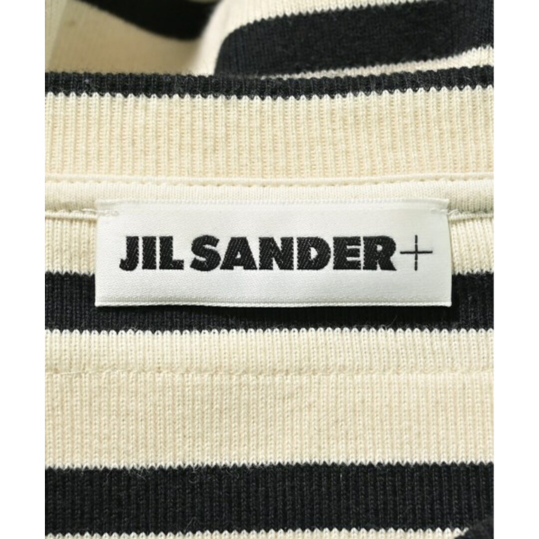 JIL SANDER + Tシャツ・カットソー XL 白x黒(ボーダー) 【古着 JIL SANDER + Tシャツ・カットソー XL 白x黒(ボーダー) 【古着