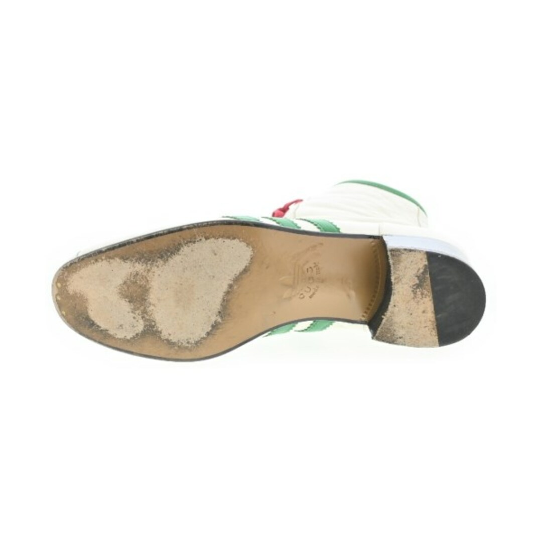 GUCCI - GUCCI グッチ ブーツ UK7(25.5cm位) 白x緑 【古着 GUCCI - GUCCI グッチ ブーツ UK7(25.5cm位) 白x緑 【古着