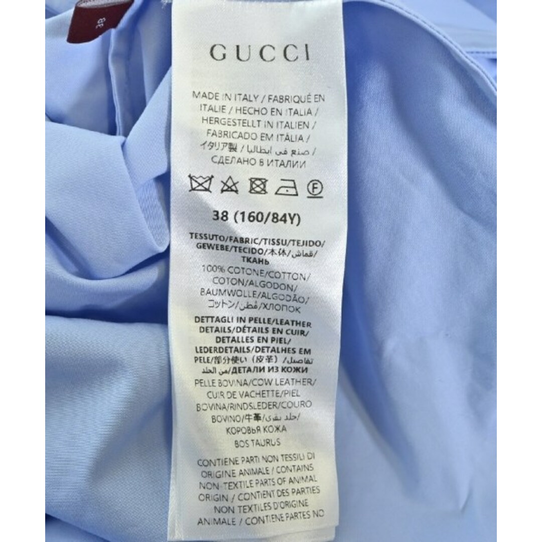 GUCCI - GUCCI グッチ ワンピース 38(S位) 青 【古着】【中古 GUCCI - GUCCI グッチ ワンピース 38(S位) 青 【古着】【中古