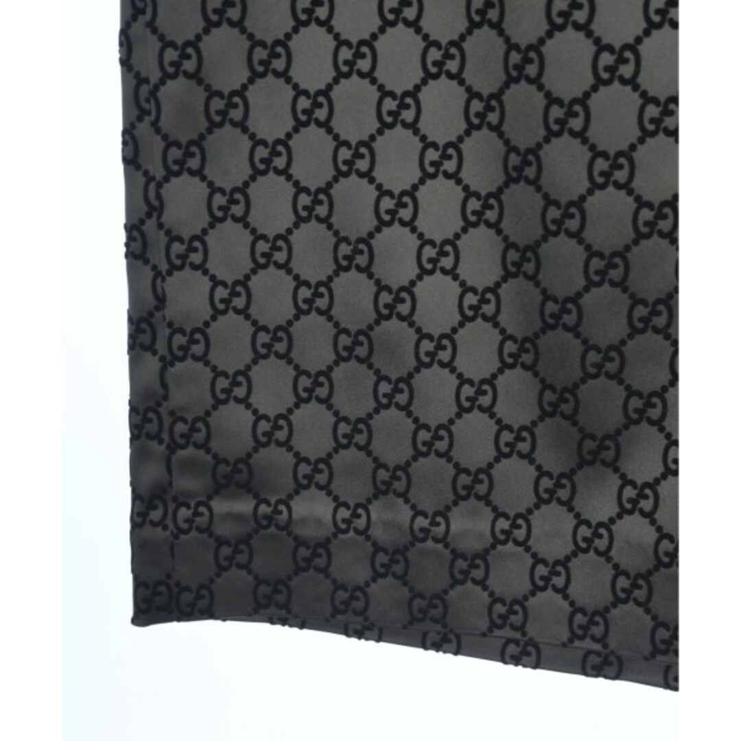 GUCCI - GUCCI グッチ ひざ丈スカート S 黒系(総柄) 【古着 GUCCI - GUCCI グッチ ひざ丈スカート S 黒系(総柄) 【古着
