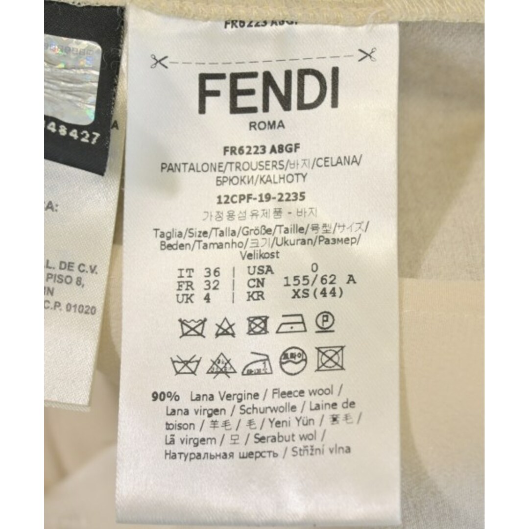 FENDI - FENDI フェンディ パンツ(その他) 36(XS位) ベージュ FENDI - FENDI フェンディ パンツ(その他) 36(XS位) ベージュ