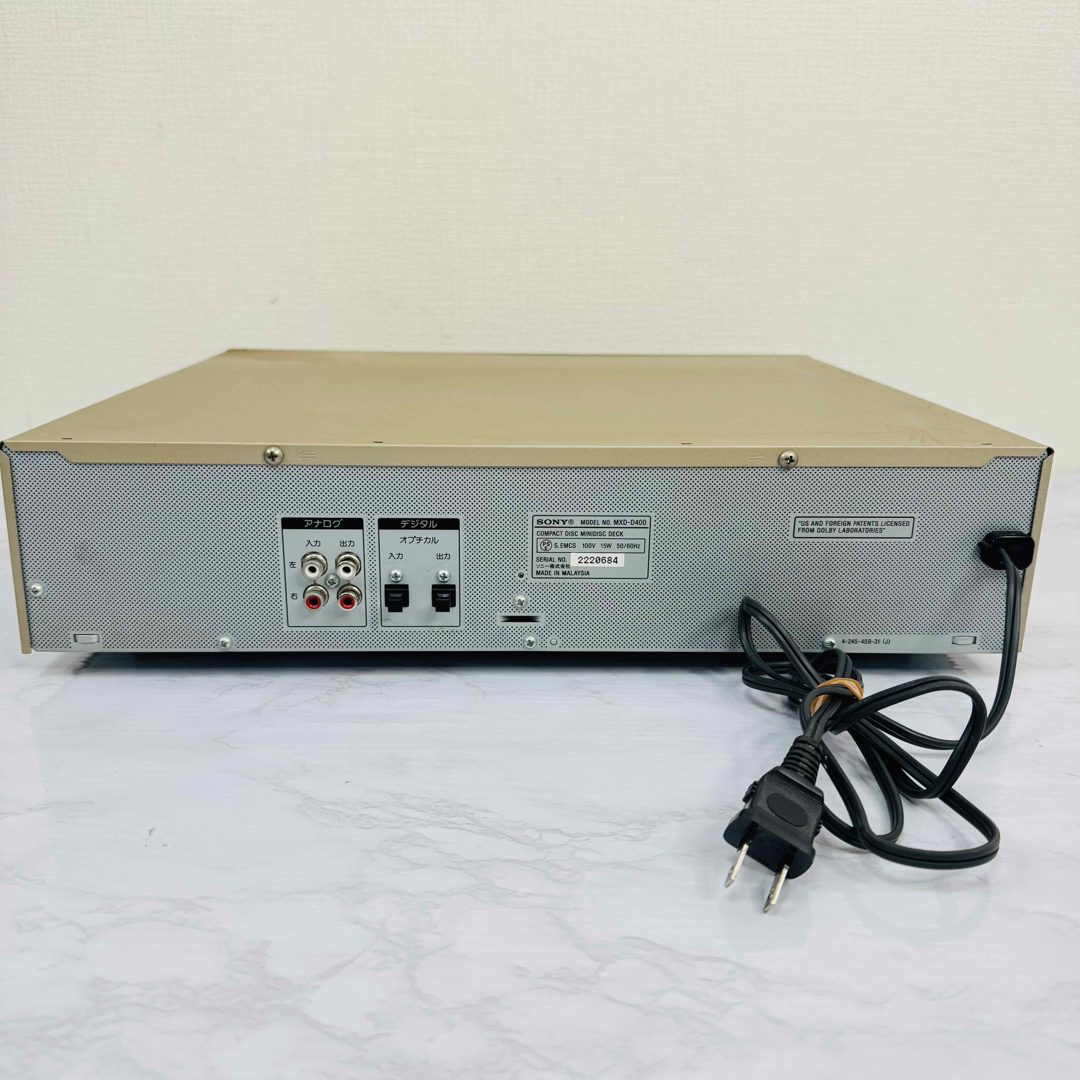 SONY - SONY ソニー MXD-D400 CD/MDデッキ 動作品の通販 by S&H SONY - SONY ソニー MXD-D400 CD/MDデッキ 動作品の通販 by S&H