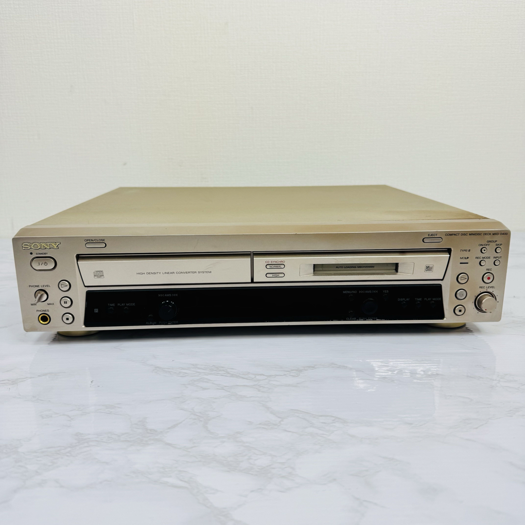 SONY - SONY ソニー MXD-D400 CD/MDデッキ 動作品の通販 by S&H SONY - SONY ソニー MXD-D400 CD/MDデッキ 動作品の通販 by S&H