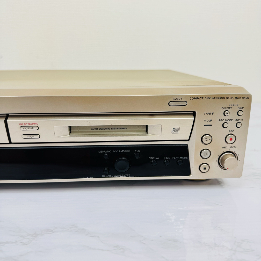 SONY - SONY ソニー MXD-D400 CD/MDデッキ 動作品の通販 by S&H SONY - SONY ソニー MXD-D400 CD/MDデッキ 動作品の通販 by S&H