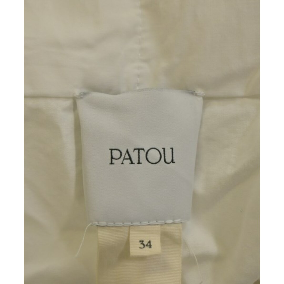 PATOU - PATOU パトゥ ブラウス 34(XXS位) 白 【古着】【中古 PATOU - PATOU パトゥ ブラウス 34(XXS位) 白 【古着】【中古