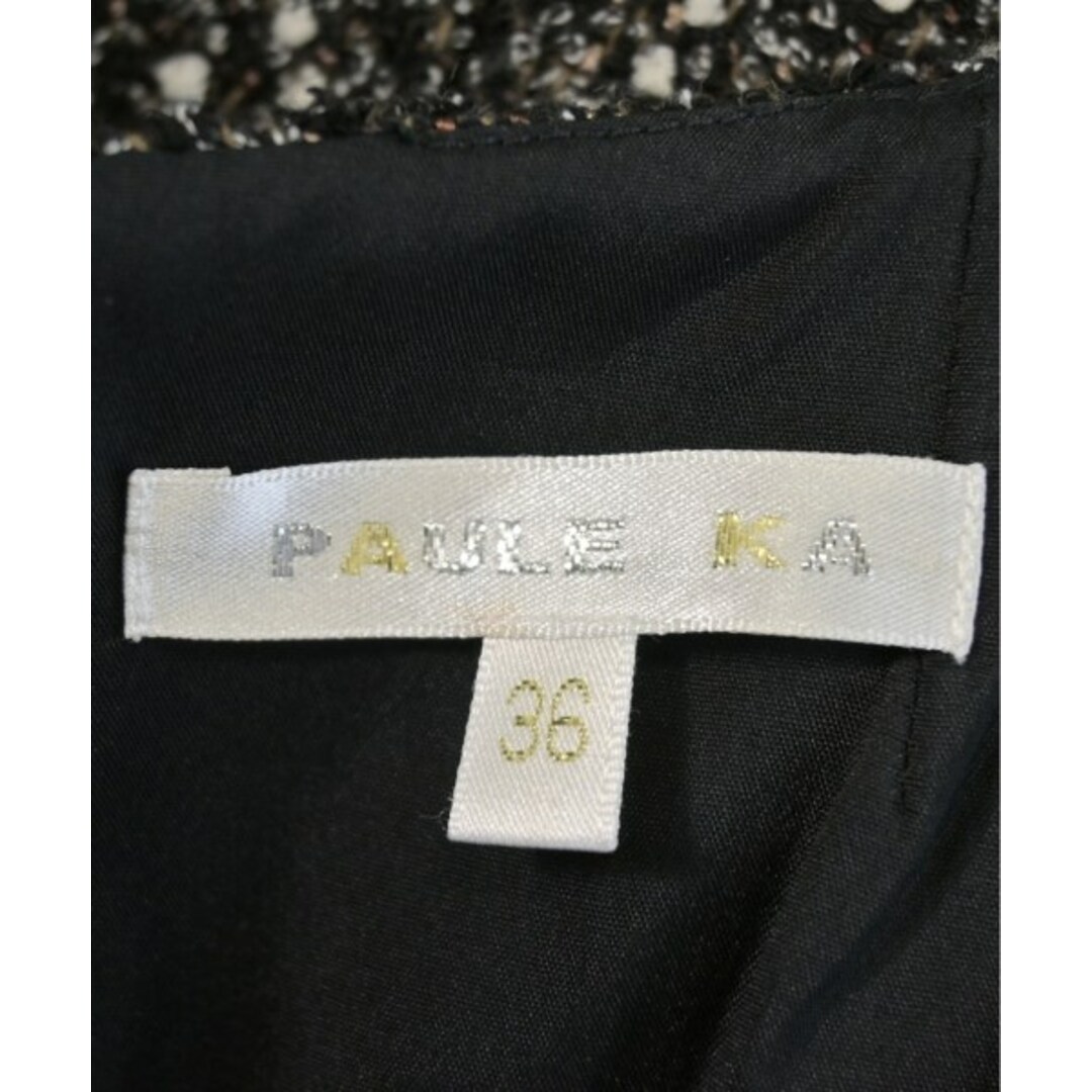 PAULE KA - PAULE KA ポールカ ワンピース 36(XS位) 黒x茶x白 PAULE KA - PAULE KA ポールカ ワンピース 36(XS位) 黒x茶x白
