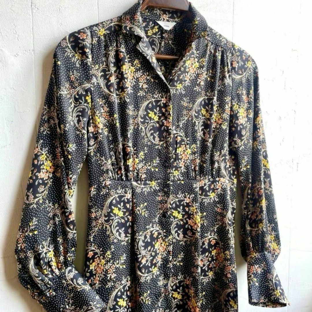 IENA - 極美品 イエナ 花柄 ロング ワンピース オーナメント IENA - 極美品 イエナ 花柄 ロング ワンピース オーナメント