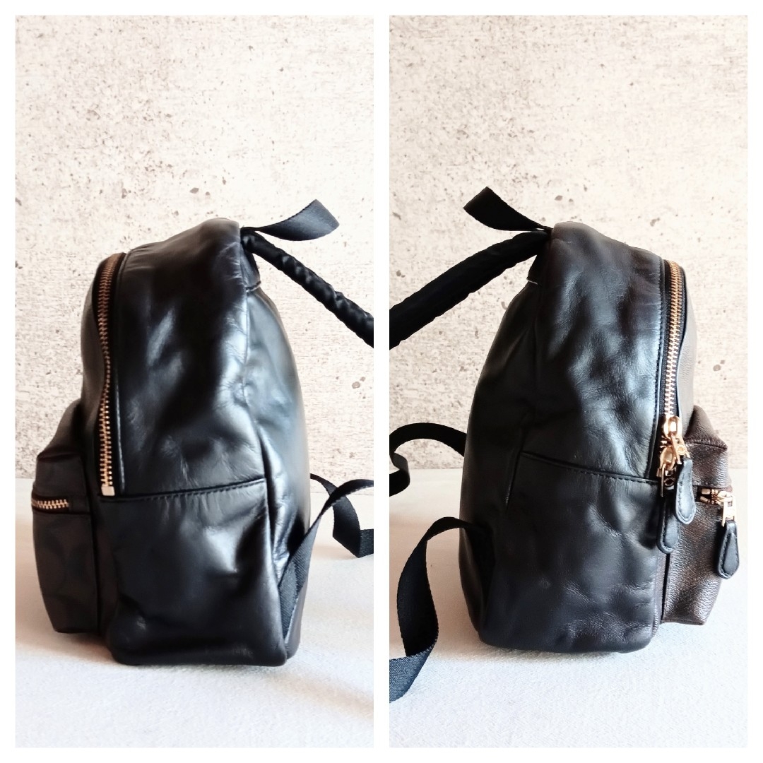 COACH - 美品 コーチ レザー ミニリュック デイパック バッグ 鞄 COACH - 美品 コーチ レザー ミニリュック デイパック バッグ 鞄