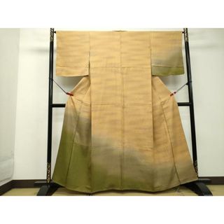 平和屋着物■訪問着　霞文　暈し染め　正絹　逸品　DAAQ0776ud(着物)