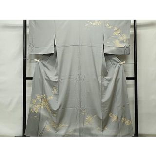 平和屋着物■中国三大刺繍　相良刺繍　訪問着　作家物　枝花文　金彩　正絹　逸品　CAAP6615yk(着物)