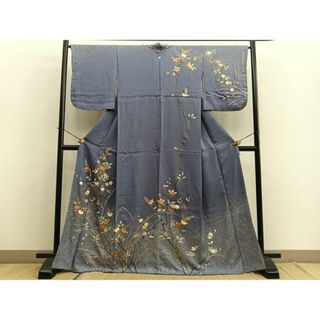 平和屋着物■訪問着　橘　金彩　正絹　逸品　BAAR9888ui(着物)