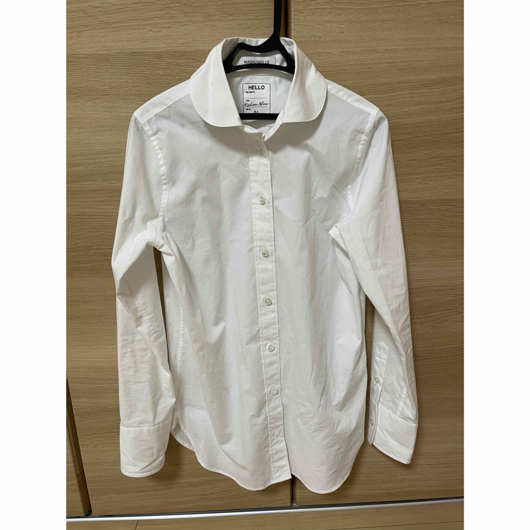 MADISONBLUE - 美品 MADISONBLUE ビッグラウンドカラーシャツ 白 MADISONBLUE - 美品 MADISONBLUE ビッグラウンドカラーシャツ 白