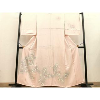 平和屋着物■訪問着　枝花文　暈し染め　正絹　逸品　BAAR4494ct(着物)