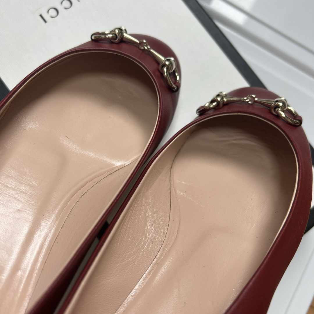 GUCCI - 【未使用】GUCCI グッチ バレエシューズ サイズ37 1/2 GUCCI - 【未使用】GUCCI グッチ バレエシューズ サイズ37 1/2