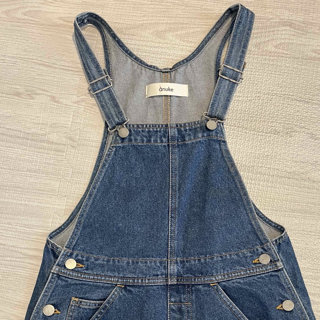 美品】anuke Denim Overall アンヌーク デニムオーバーオールの 美品】anuke Denim Overall アンヌーク デニムオーバーオールの