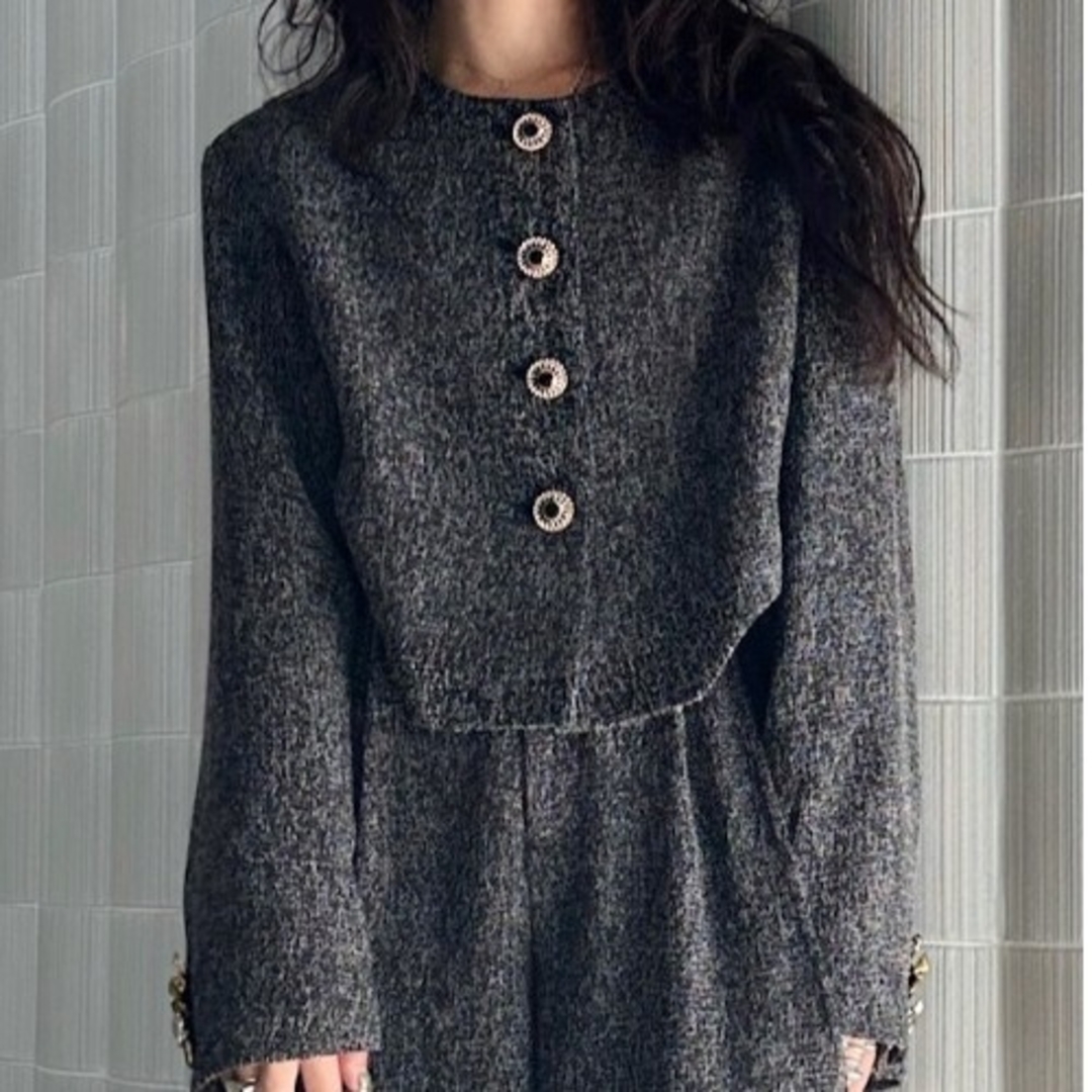 Ameri VINTAGE - Ameri❤️DEFORMATION SUMMER TWEED JACKETの Ameri VINTAGE - Ameri❤️DEFORMATION SUMMER TWEED JACKETの