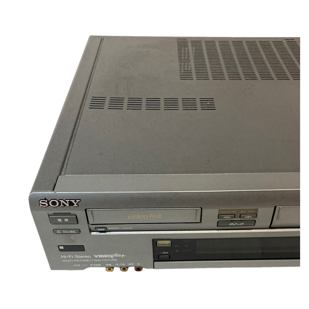 SONY - 【動作良好】Hi8 VHS ダブルデッキ 8mm ビデオデッキ WV SONY - 【動作良好】Hi8 VHS ダブルデッキ 8mm ビデオデッキ WV