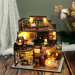 ソフィー ドールハウス 手作りキットセット ミニチュア ミニ家具工芸品キット 防(その他)