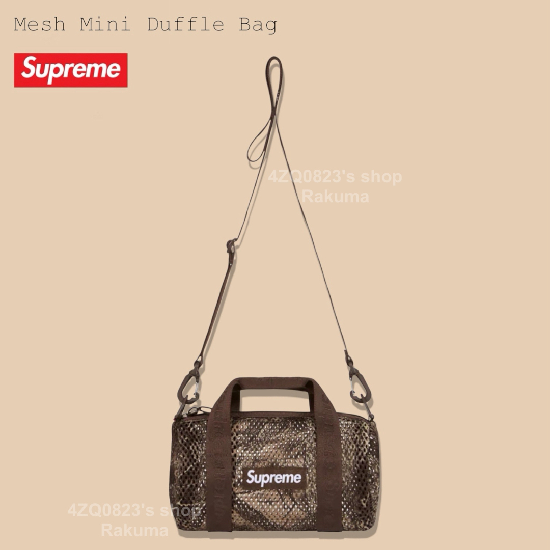 Supreme - Supreme Mesh Mini Duffle Bag Camo ショルダーの通販 Supreme - Supreme Mesh Mini Duffle Bag Camo ショルダーの通販