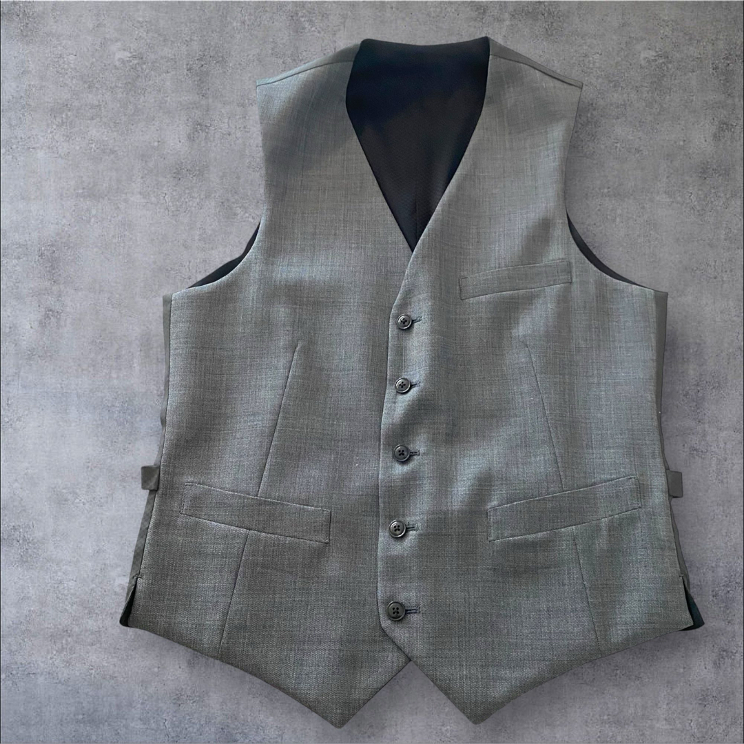 AOKI - 【美品 】LESMUSE 3ピーススーツ グレー、ブラックY5 AOKI - 【美品 】LESMUSE 3ピーススーツ グレー、ブラックY5