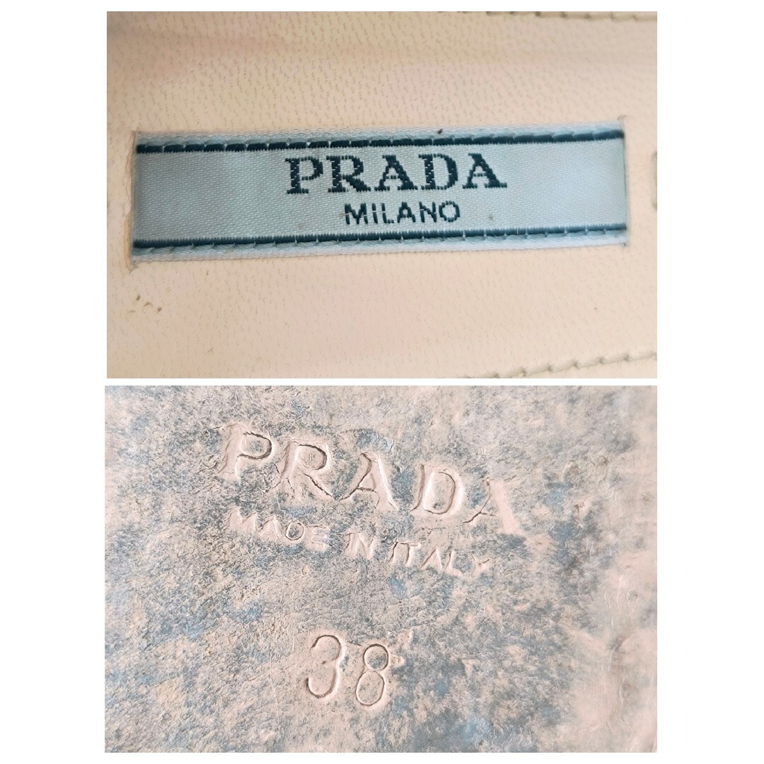 PRADA - 【希少カラー】PRADA プラダ バイカラーパンプス バレエ PRADA - 【希少カラー】PRADA プラダ バイカラーパンプス バレエ