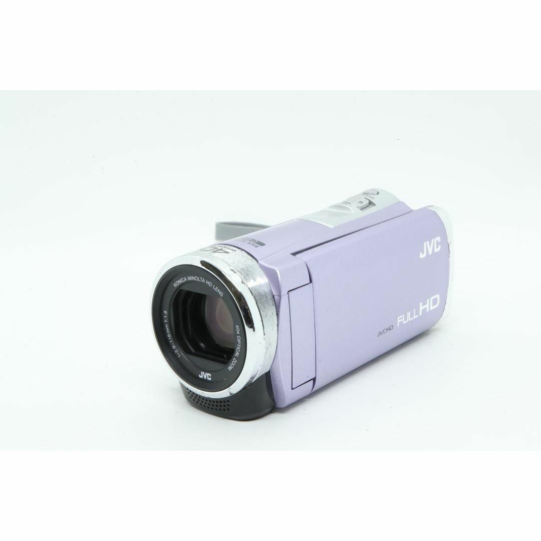 Q2206】 JVC GZ-HM33-V バイオレット 充電器付属の通販 by Q2206】 JVC GZ-HM33-V バイオレット 充電器付属の通販 by