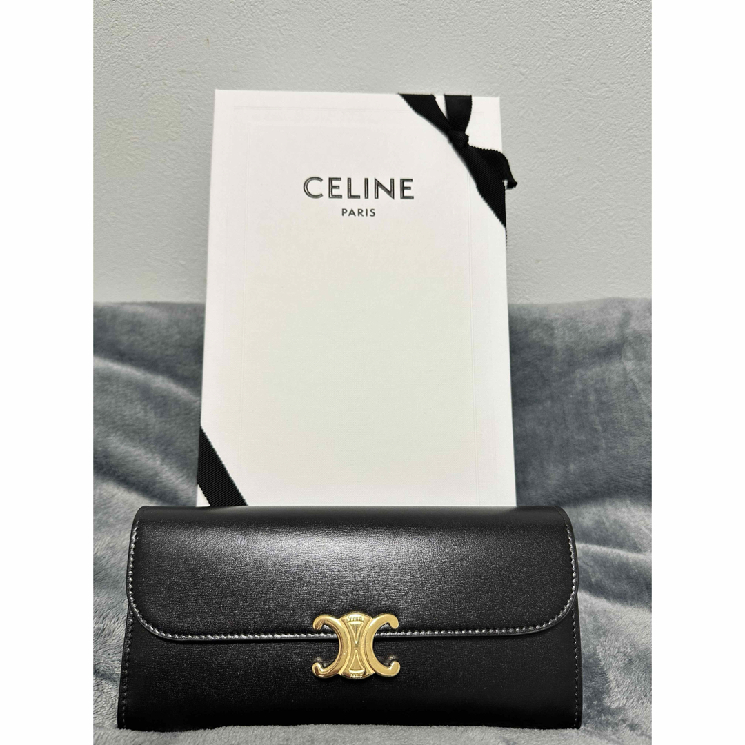 CELINE - CELINE トリオンフ 長財布 レディースの通販 by CELINE - CELINE トリオンフ 長財布 レディースの通販 by