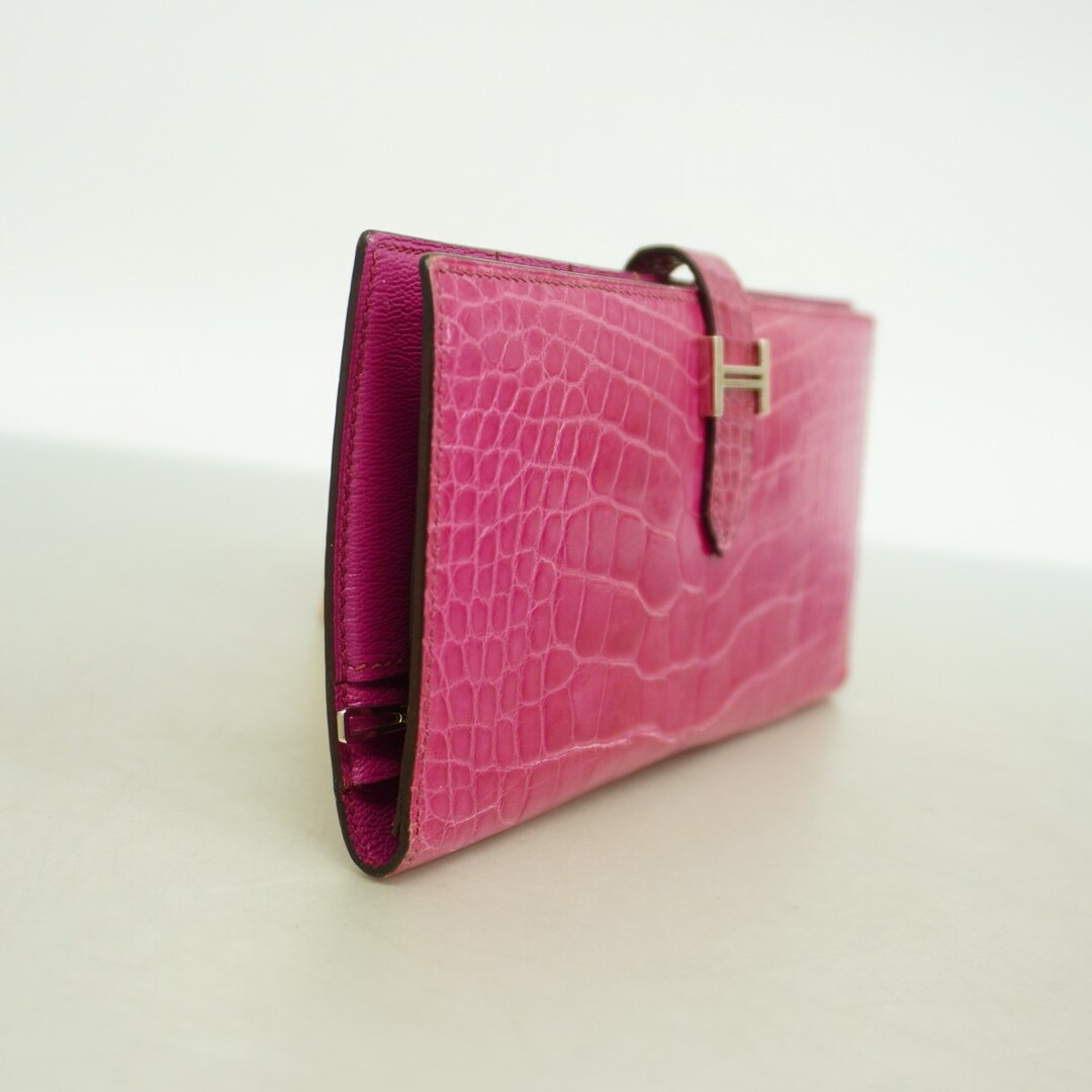 HERMES - 【5db3163】エルメス 長財布 ベアン アリゲーター HERMES - 【5db3163】エルメス 長財布 ベアン アリゲーター