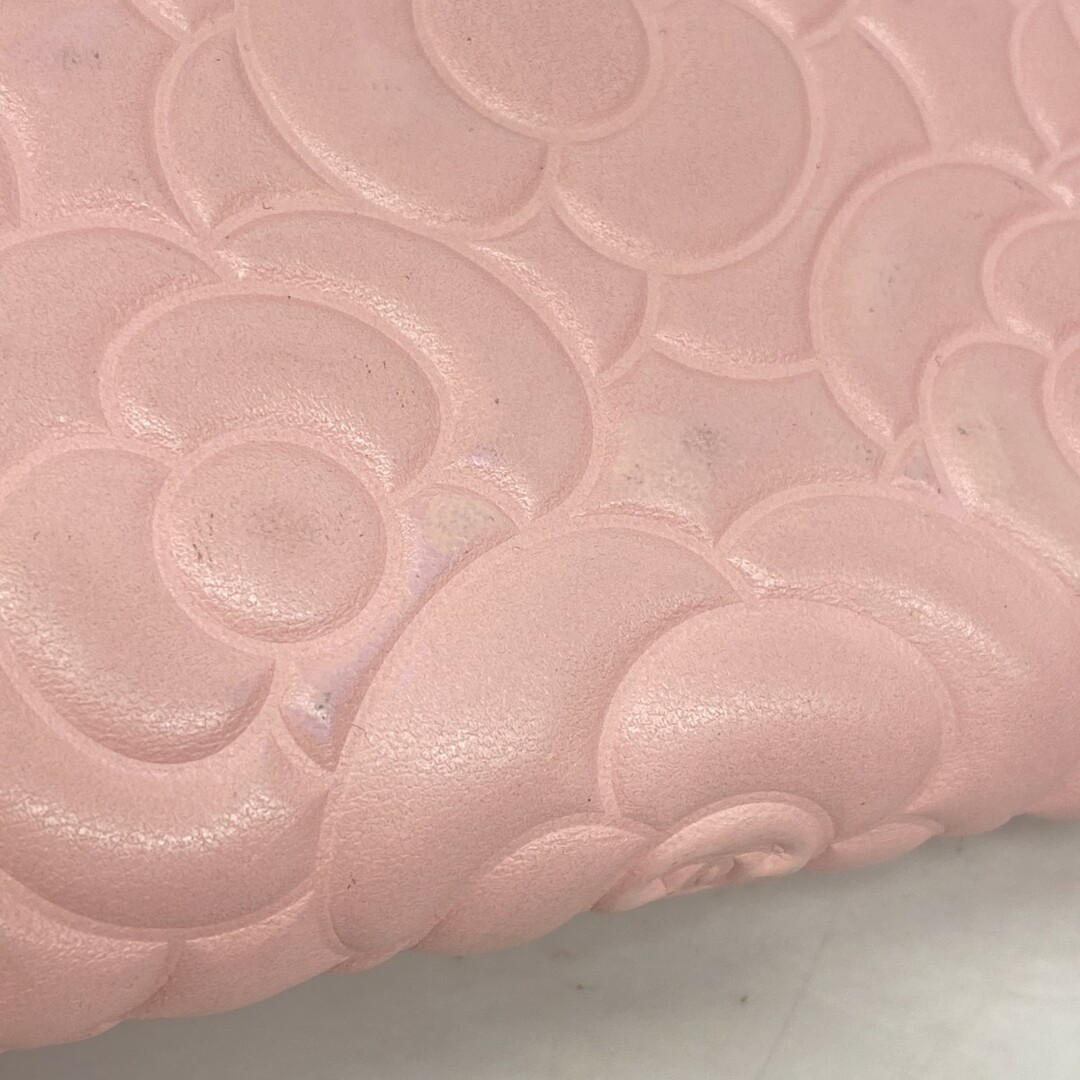 CHANEL - 【5db3223】シャネル 長財布 カメリア ラムスキン CHANEL - 【5db3223】シャネル 長財布 カメリア ラムスキン