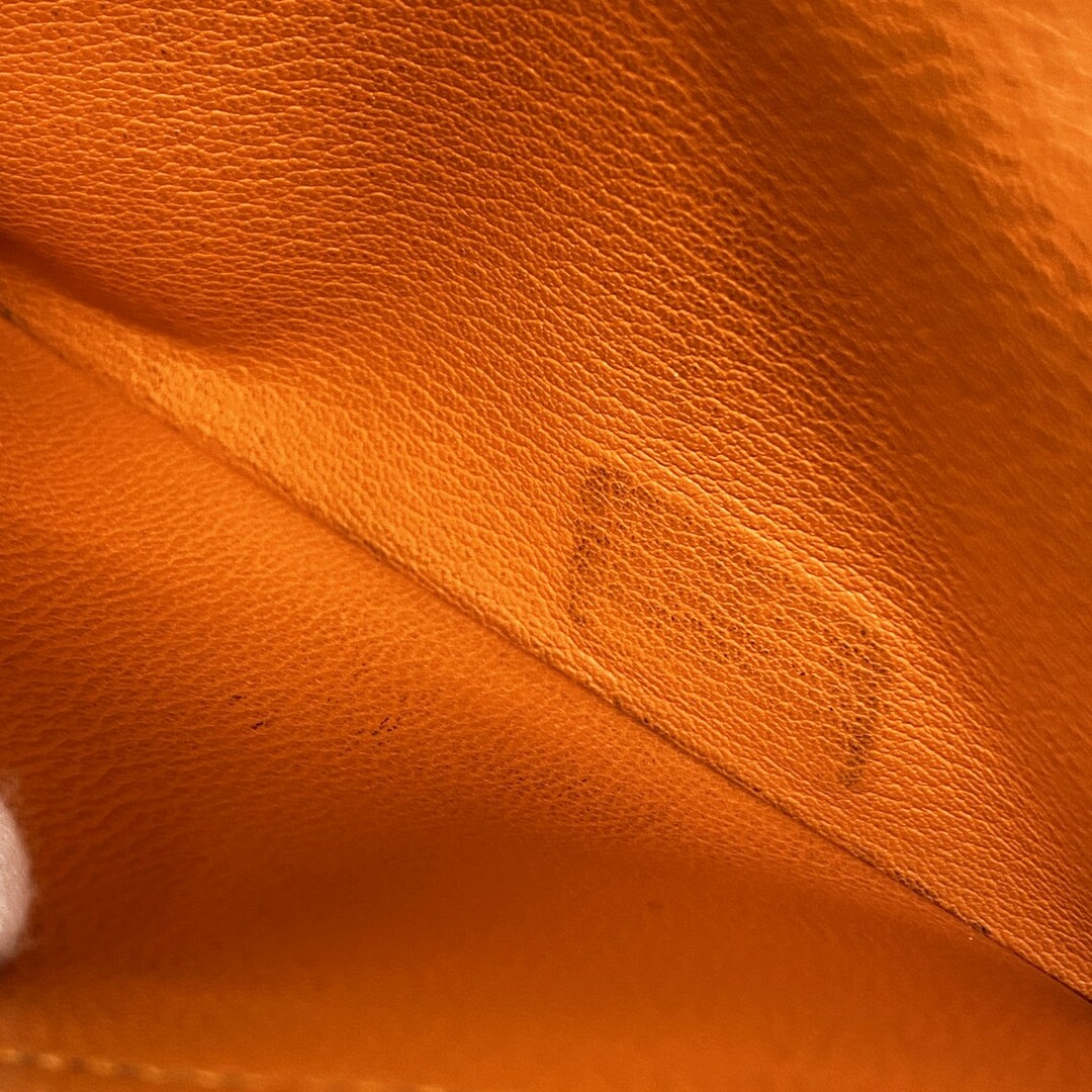 HERMES - 【5db3224】エルメス 長財布 ベアン リザード オレンジ HERMES - 【5db3224】エルメス 長財布 ベアン リザード オレンジ